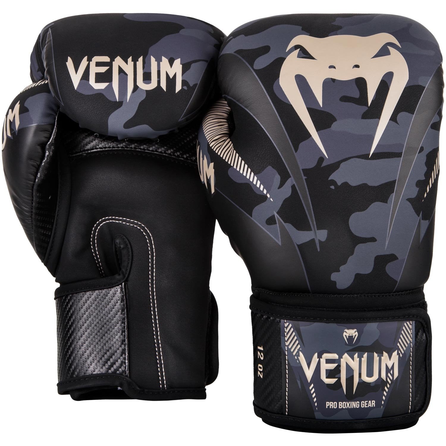 Venum Impact Boxing Gloves - Dark Camosand - 10Oz