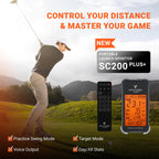 Voice Caddie Sc200Plus Portable Golf Launch Monitor And Swing Analyzer With Real-Time Shot Data Tracking - 12-Hour Battery Life