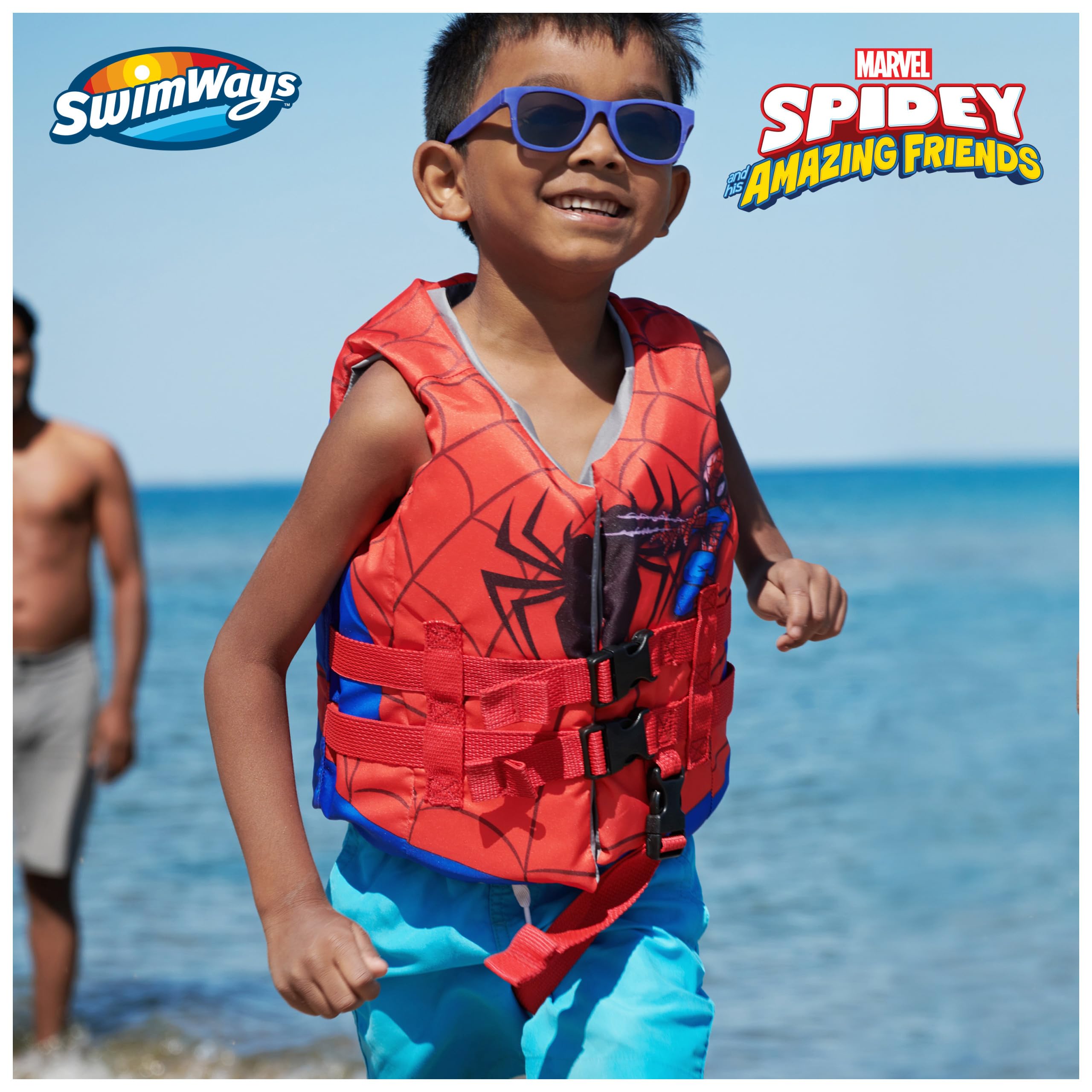 SwimWays Marvel Swim Trainer Life Jacket, US Coast Guard Approved Life Vest Kids Swim Vest, Pool Floats & Life Jackets for Kids