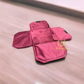 JEWELQUIPO Suede Piece Jewellery Pouches Top Half Set Bag Necklace Earring Vanity Storage Organizer for Women, Travel Pouches (8