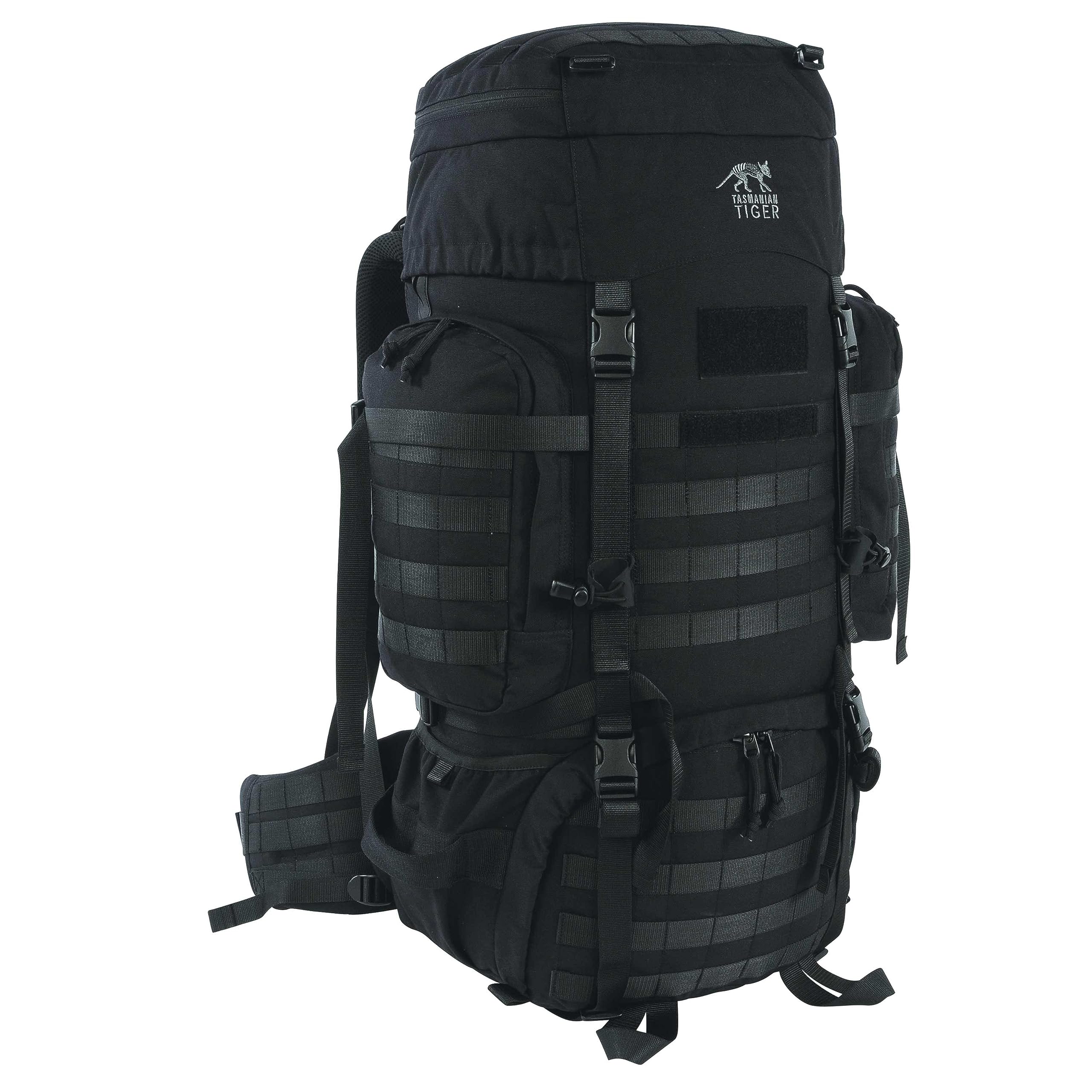 Tasmanian Tiger Raid Tactical Backpack MKIII - 52-Liter V2 Plus Carrying System with MOLLE System and Detachable Hip Strap, Blac
