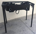 9Trading Cast Iron Free Stand Lp Propane Double Burner Cooking Stove Range Outdoor Cooker