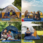 Hiipeak Sleeping Pad For Camping- Ultralight Inflatable Sleeping Mat With Built-In Foot Pump, Upgraded Durable Compact Camping A