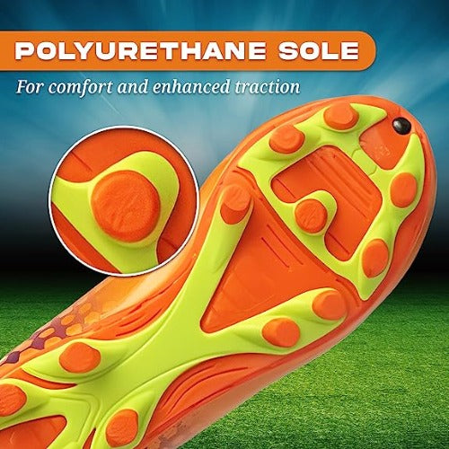 Palomar Firm Ground Soccer Cleats - Orange/Purple - Vizari Sports