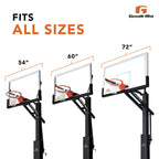 Goalrilla Universal Pro-Style Basketball Backboard Padding Fits All 54, 60, and 72 Goalrilla Basketball Systems