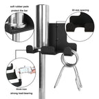 Vertical Barbell Rack Barbell Holder Wall Mount Barbell Storage Holder Olympic Bar Hanger For Home Commercial Garage Gym (Double