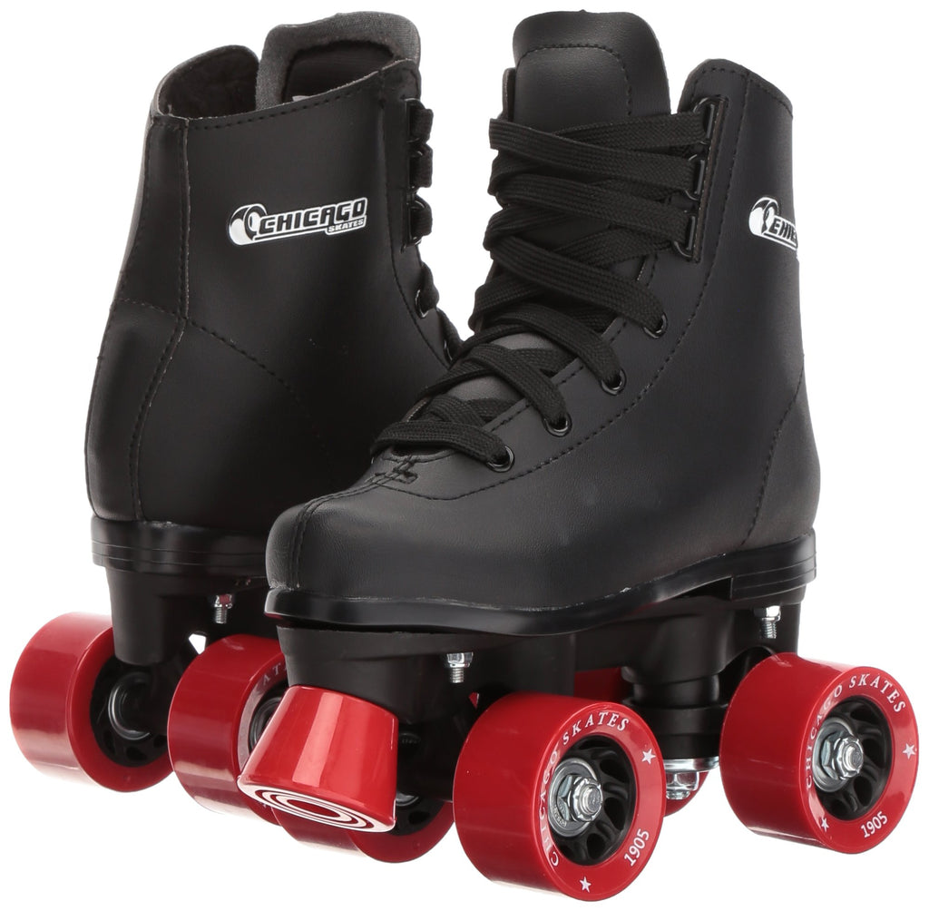 Chicago Boys Rink Roller Skate - Black Youth Quad Skates - Size 1
