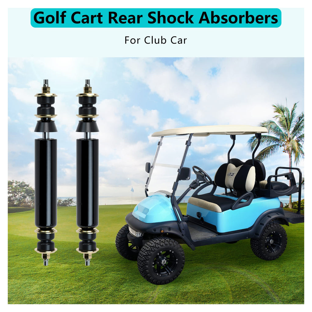 10L0L 2 Pack Golf Cart Rear Shock Absorbers For Club Car Ds Gas Electric Golf Cart 1988-Up, G&E 2004-Up Precedent 1013164 102588