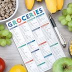 Sweetzer  Orange Fastcheck Grocery List Magnet Pad For Fridge 6X9A Magnetic Notepad With Printed Shopping List Items And Blank G