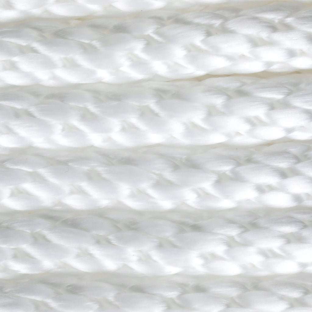Attwood 11724-1 Solid Braid Multifilament Polypropylene Anchor Line With Thimble 3/8-Inch X 100-Feet, White
