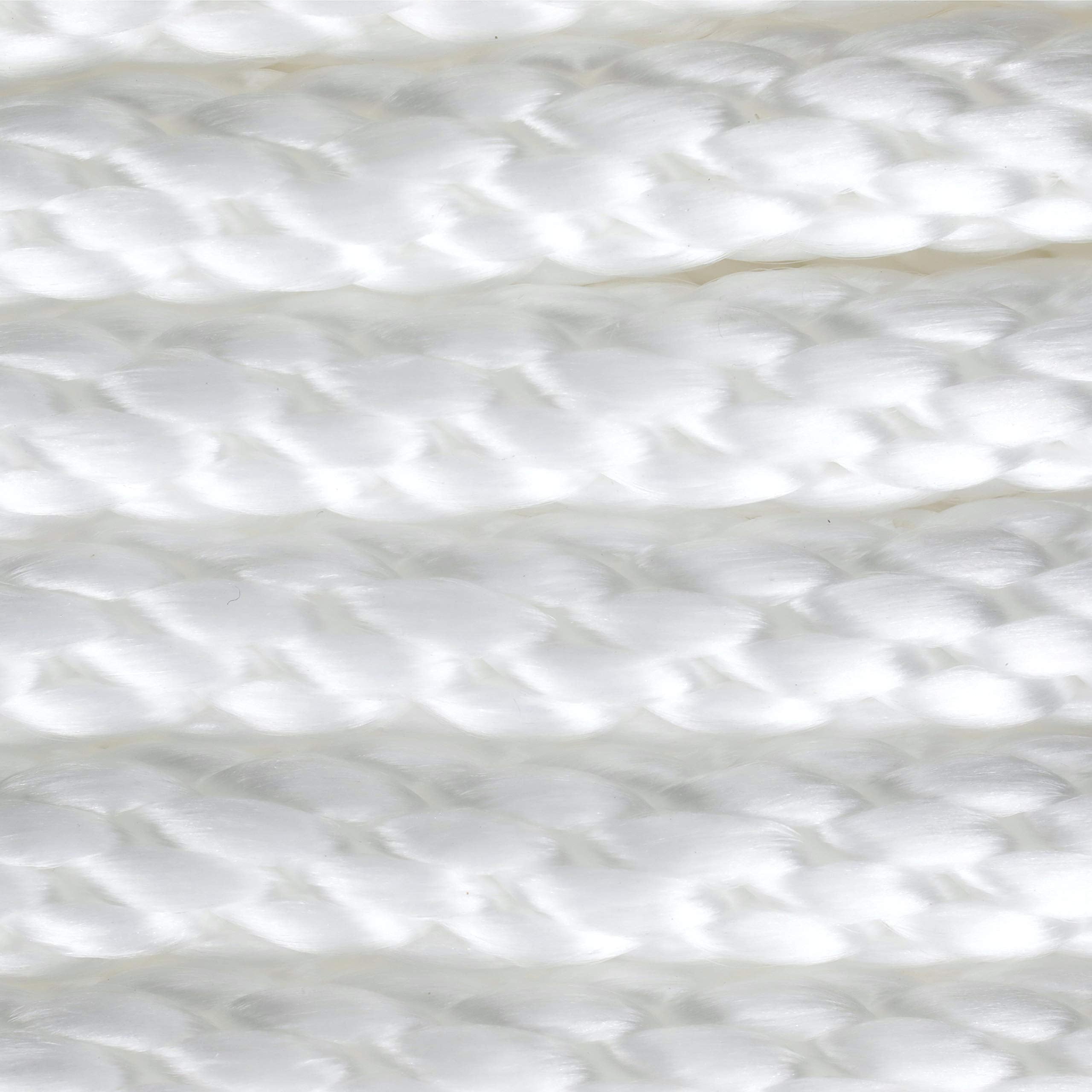 Attwood 11724-1 Solid Braid Multifilament Polypropylene Anchor Line With Thimble 3/8-Inch X 100-Feet, White