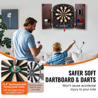 Vevor Dartboard And Cabinet Set Complete With All Accessories Easy Assembly