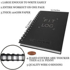 Undated Fitness Log Book & Workout Planner - Designed By Experts Gym Notebook, Workout Tracker, Exercise Journal For Men Women