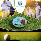 Jiaowei Enamel Golf Ball Marker With Magnetic Hat Clip - Funny Golf Accessories - Great Gift For Golf Lovers - You Will Not Make