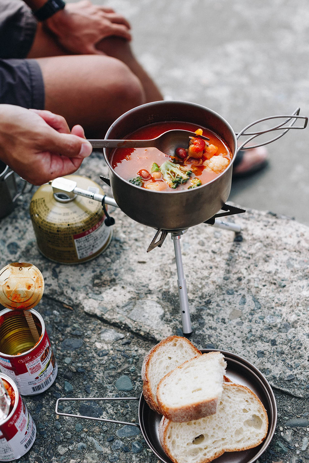 Snow Peak Titanium Multi Compact Cookset - Ultralight Camping Cookware Set With Pots & Frying Pans - Titanium Cookset For Outdoo