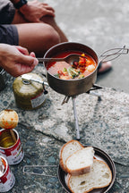 Snow Peak Titanium Multi Compact Cookset - Ultralight Camping Cookware Set With Pots & Frying Pans - Titanium Cookset For Outdoo