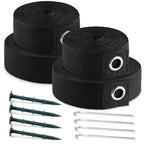 Navaris Beach Volleyball Net Set - 71 X 67 X 67 Inches - Black Nets For Volley Ball And Outdoor Sports - Portable Weighted Tie N
