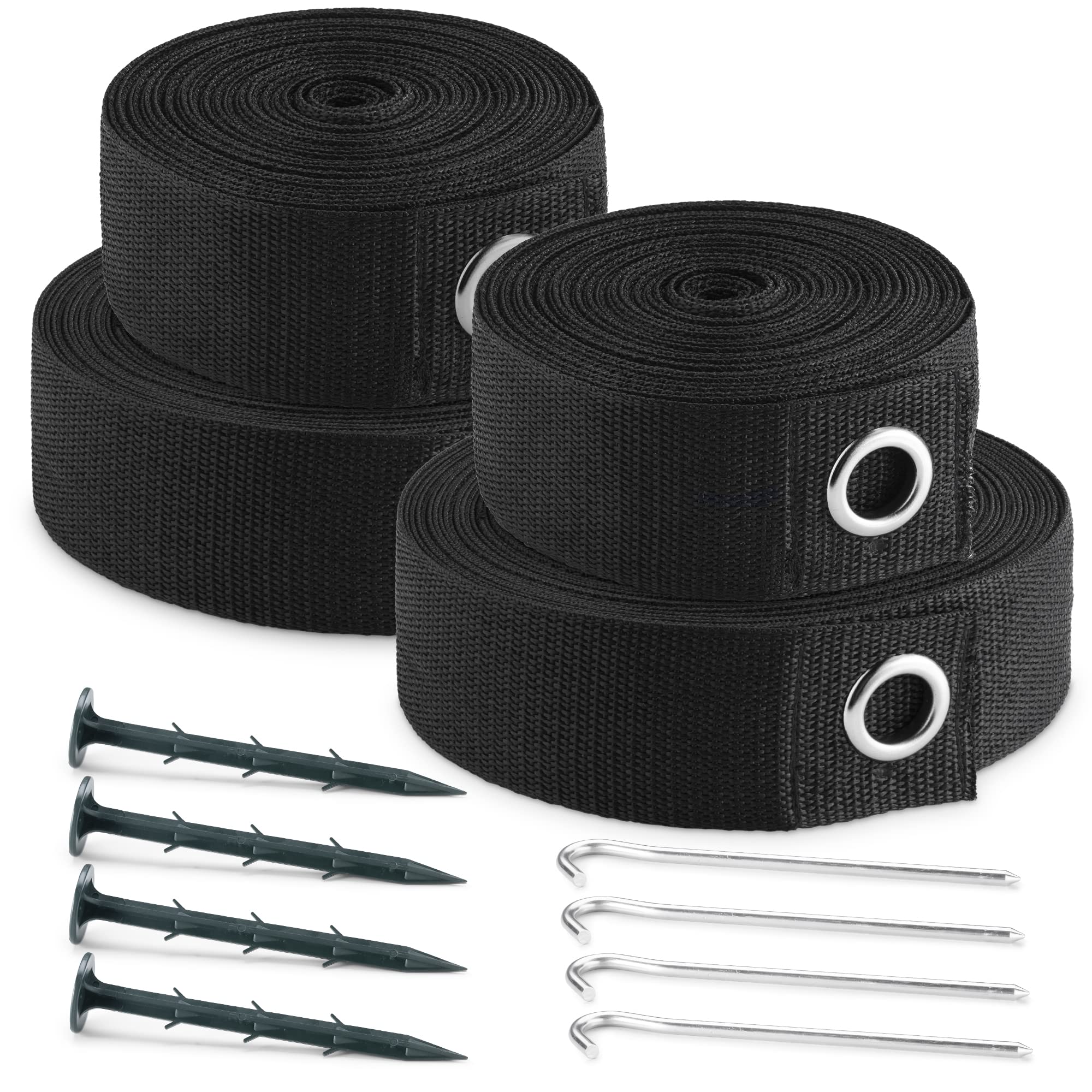 Navaris Beach Volleyball Net Set - 71 X 67 X 67 Inches - Black Nets For Volley Ball And Outdoor Sports - Portable Weighted Tie N