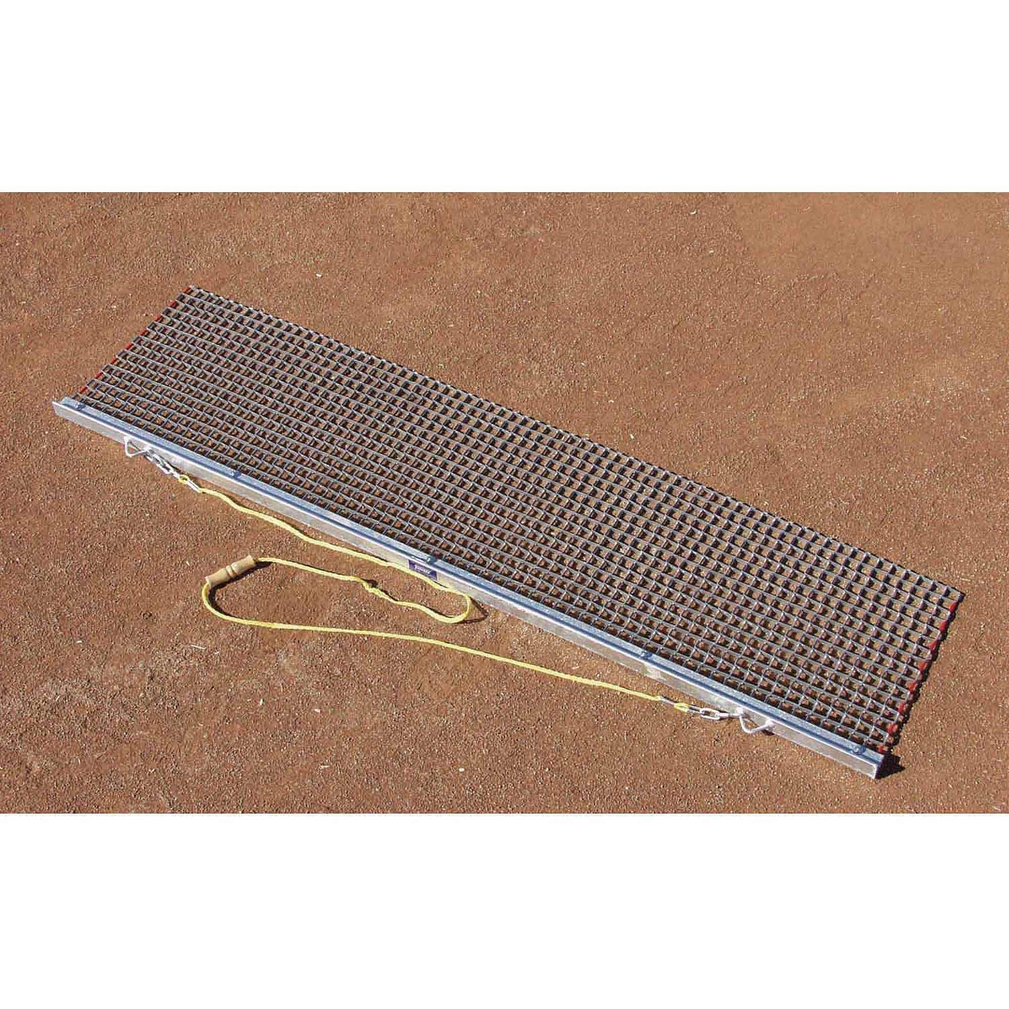 Trigon Sports Heavy Duty Drag Mat, Steel Mesh Field Surface Leveling Rigid Drag Mat with Drag Bar Attachment, Infield Drag Mat f