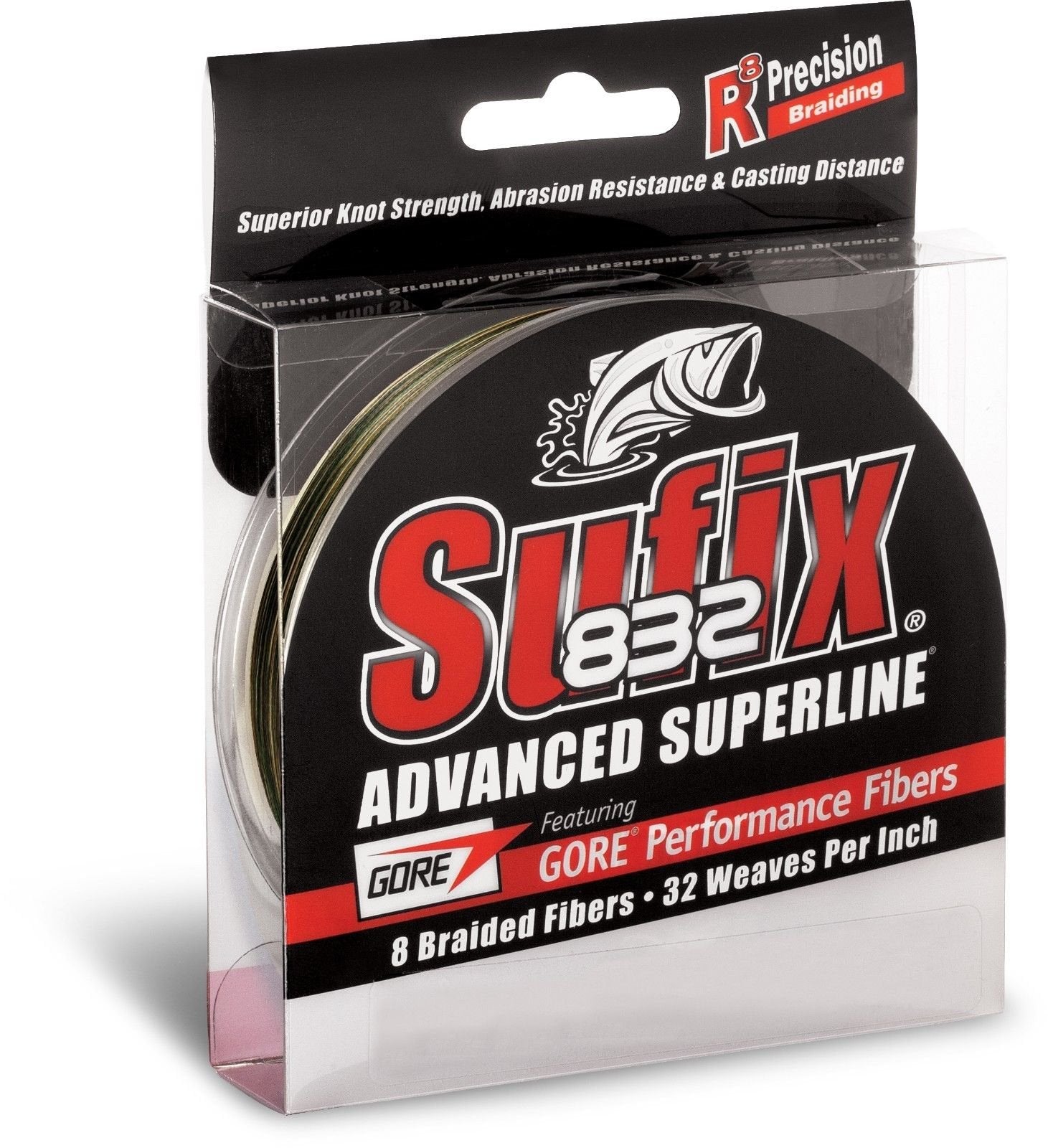 Sufix 832 Advanced Superline Braid, Camo, 65-Pound/300-Yard Spool (660-165Ca)