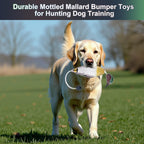 Fingig 2 Pcs Mottled Mallard Mandarin Duck Dummy Bumper Toys For Hunting Retriever Dog Training, Dog Retriever Outdoor Training