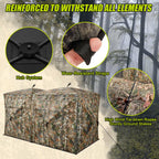 Tidewe Hunting Blind, Double Ground Blinds 270 See Through For 3-In-1 Use, 4-6 Person Pop Up Portable Hunting Tent Includes Carr