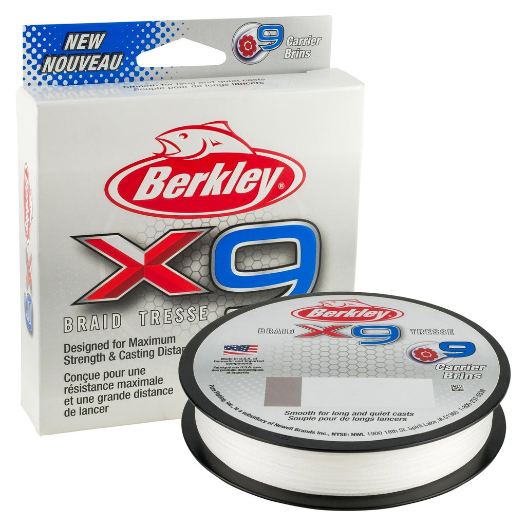 Berkley X9 Braid Superline, Low-Vis Green, 8Lb Test | 20 Lbc | 9.0Kg, 328Yd | 300M Fishing Line, Suitable For Freshwater And Sal