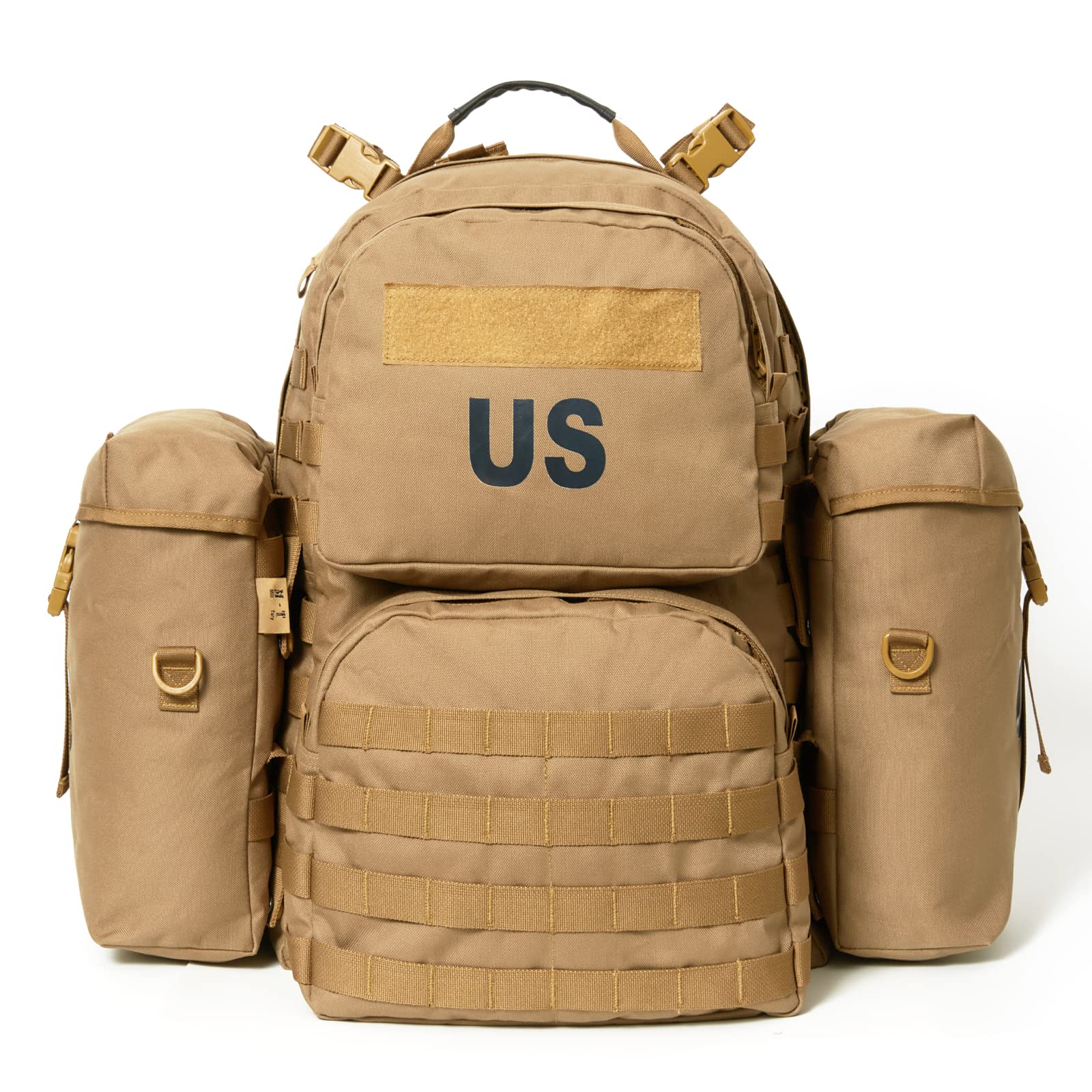 Akmax.cn Military Backpack Army Rucksack for men, MOLLE 2 Medium Assault Pack with External Frame Coyote Brown