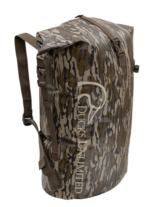 ALPS OutdoorZ Ducks Unlimited Guardian Backpack Dry Bag, 50L, Mossy Oak Original Bottomland
