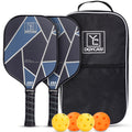 Yc Dgycasi Graphite Pickleball Paddles Set Of 2, 2023 Usapa Approved, Carbon Fiber Surface (Chs), Polypropylene Honeycomb Core, 