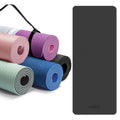 Cambivo Yoga Mat For Women Men Kids, 2/5 Inch, Extra Thick Yoga Mat Double-Sided Non Slip, Professional Tpe Yoga Mats, Workout M