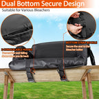 Nova Microdermabrasion Heated Stadium Seats For Bleachers W/Back Support Padded Cushion Portable 2 Pack Reclining Bleacher Seats