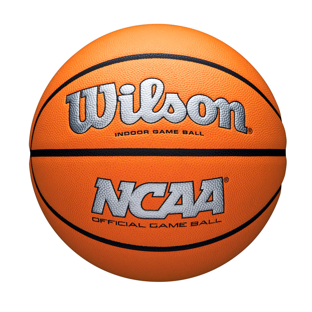 Wilson Ncaa Evo Nxt Official Indoor Game Basketball - Silver/Orange, Size 7-29.5''