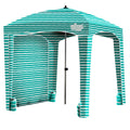 Qipi Beach Cabanas for Sand, Beach Canopy with Sandbags & Side Wall for Family, Easy Set Up Sun Shelter, UPF 50+ UV Protection w