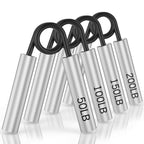 Zeagus Grip Strength Trainer 6 Pack,100Lb-350Lb Metal Hand Grip Strengthener,Non-Slip Heavy-Duty Forearm Exerciser,Hand Gripper