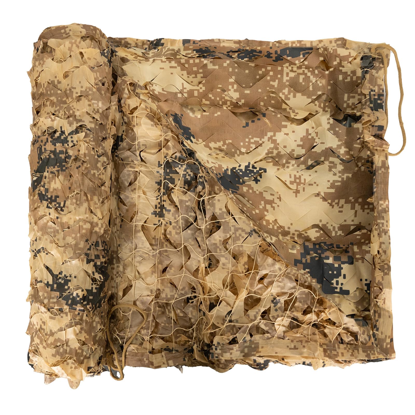Loogu Desert Digital Camo Netting, 150D Camouflage Net For Sunshade, Camping, Military, Hunting Blind, Party Decorations - 10 X
