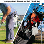 Cosmos Golf Glove Grabber Holder Golf Glove Belt Keeper Strap, Both Sides Loop With Metal Clip And Keyring, On Course Golf Club