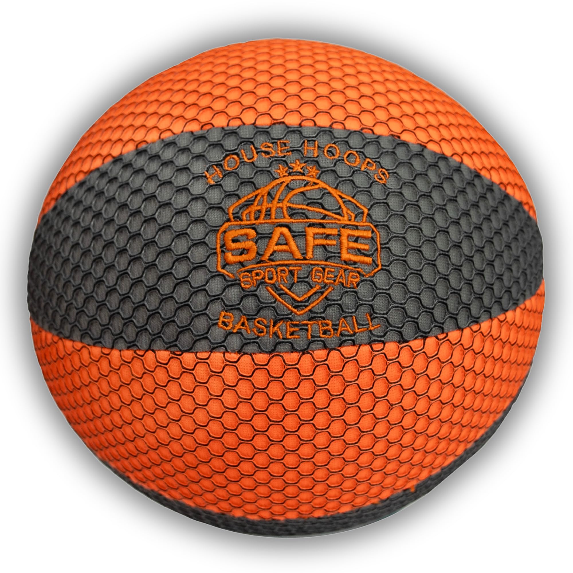 Safe Sport Gear The House Basketball - HouseHoops Soft Basketball - Realistic Texture and Bounce - Will Not Scuff or Scratch Flo