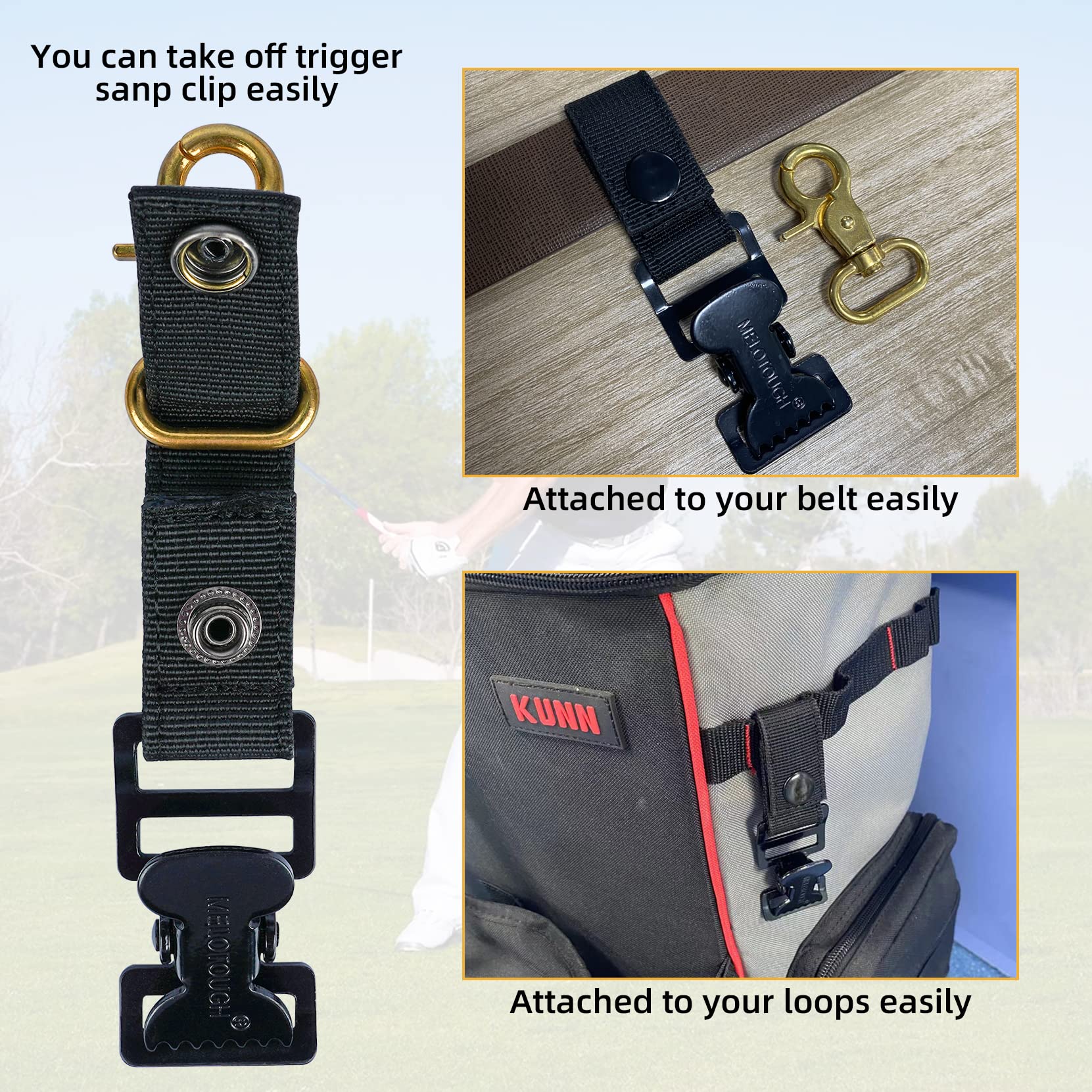 Melotough Golf Glove Holder Clip Gloves Belt Holder Gloves Keeper With Alligator Clips For Work Construction Gloves Golf Accesso