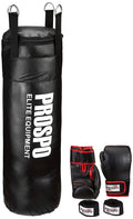 Prospo Punching Bag Srf 36 Inch Filled With Chain And Handwrap 108Inch, Glove 12Oz Boxing Gym Set, Boxing Kit, Boxing Set For Ki