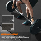 Anngrowy Large Exercise Mat 8'X5'X7Mm Workout Mat For Home Gym Mats Exercise Gym Flooring Rubber Fitness Mat Large Yoga Mat Card