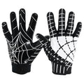 AIGEVTURE Youth Football Gloves Kid Receiver Gloves Boys Girls Unmatched Grip Great Gift (Black and White, Youth XS)