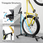 Sttoraboks Vertical Bike Stand, Freestanding Bike Rack Garage Storage Upright Bicycle Floor Stand Indoor Bike Holder with Adjust