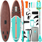 Niphean Inflatable Stand Up Paddle Board with Balanced Wing Design and SUP Accessories, Anti-Slip EVA Deck, 106 Inflatable Paddl