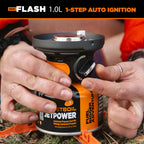 Jetboil Flash 1.0L Portable Fast Boil Stove For Camping And Backpacking With 1-Step Auto Ignition, New For 2025, Propane/Isobuta