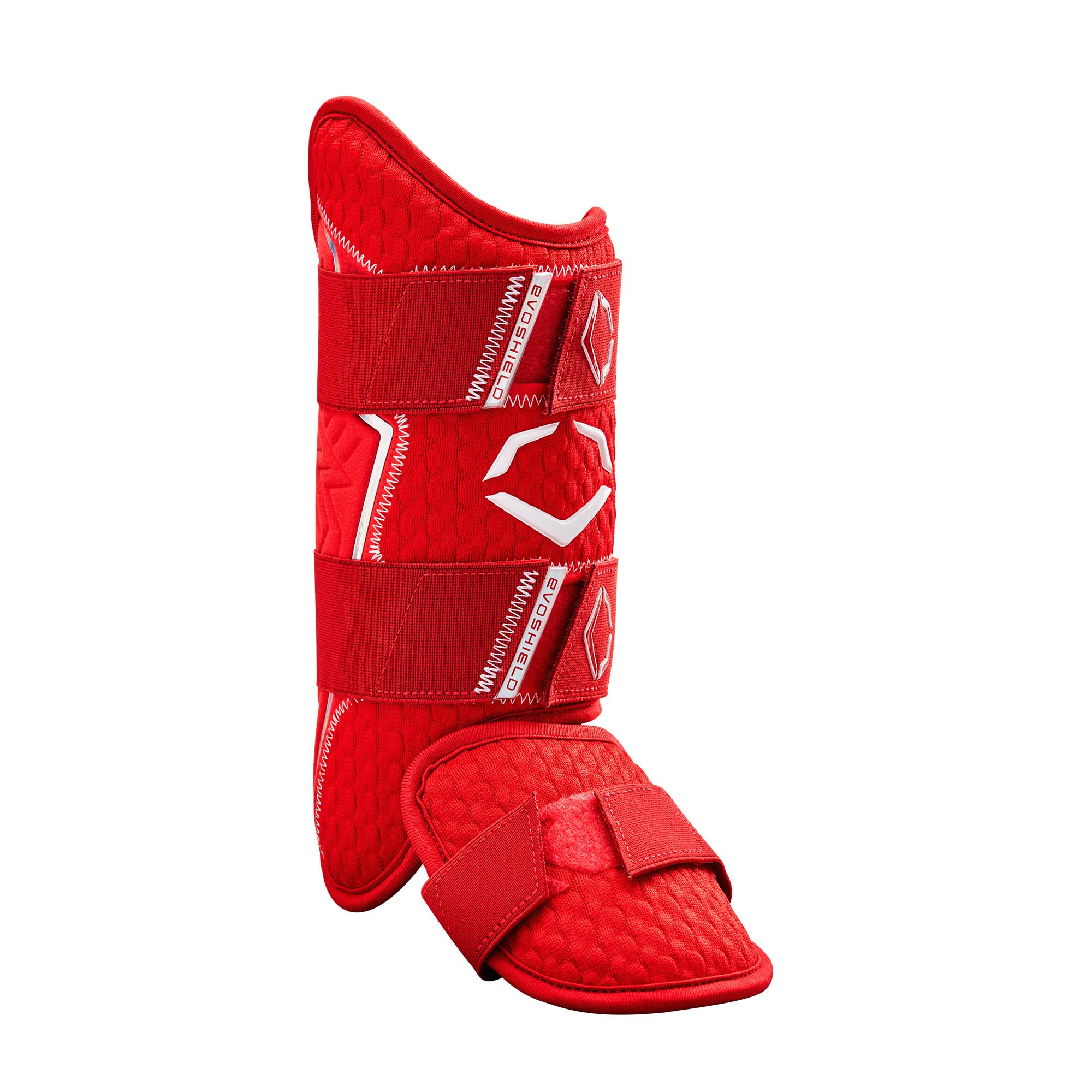 EvoShield Pro-SRZ 2.0 Batters Leg Guard - Scarlet, Left Hand Hitter