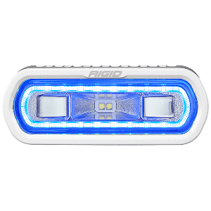 RIGID Industries SRL Series Marine Spreader Light  White Surface Mount  White Light w/Blue Halo