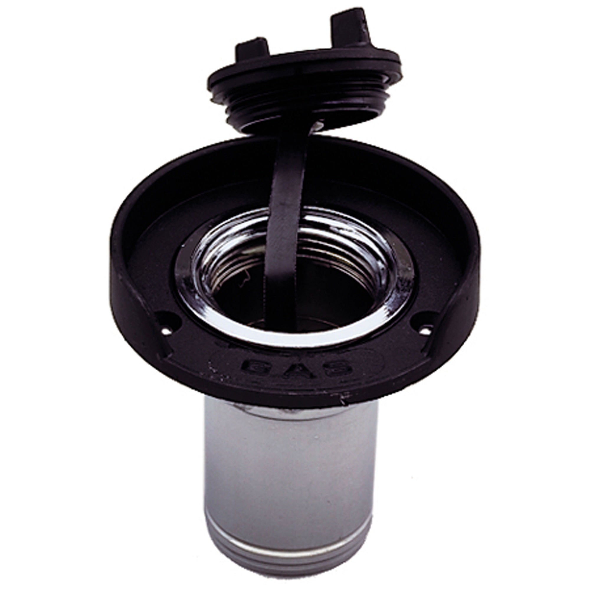 Perko 1313DP0CHR Gas Fill with Polymer Cap and Flange for 1.5 Hose  Black