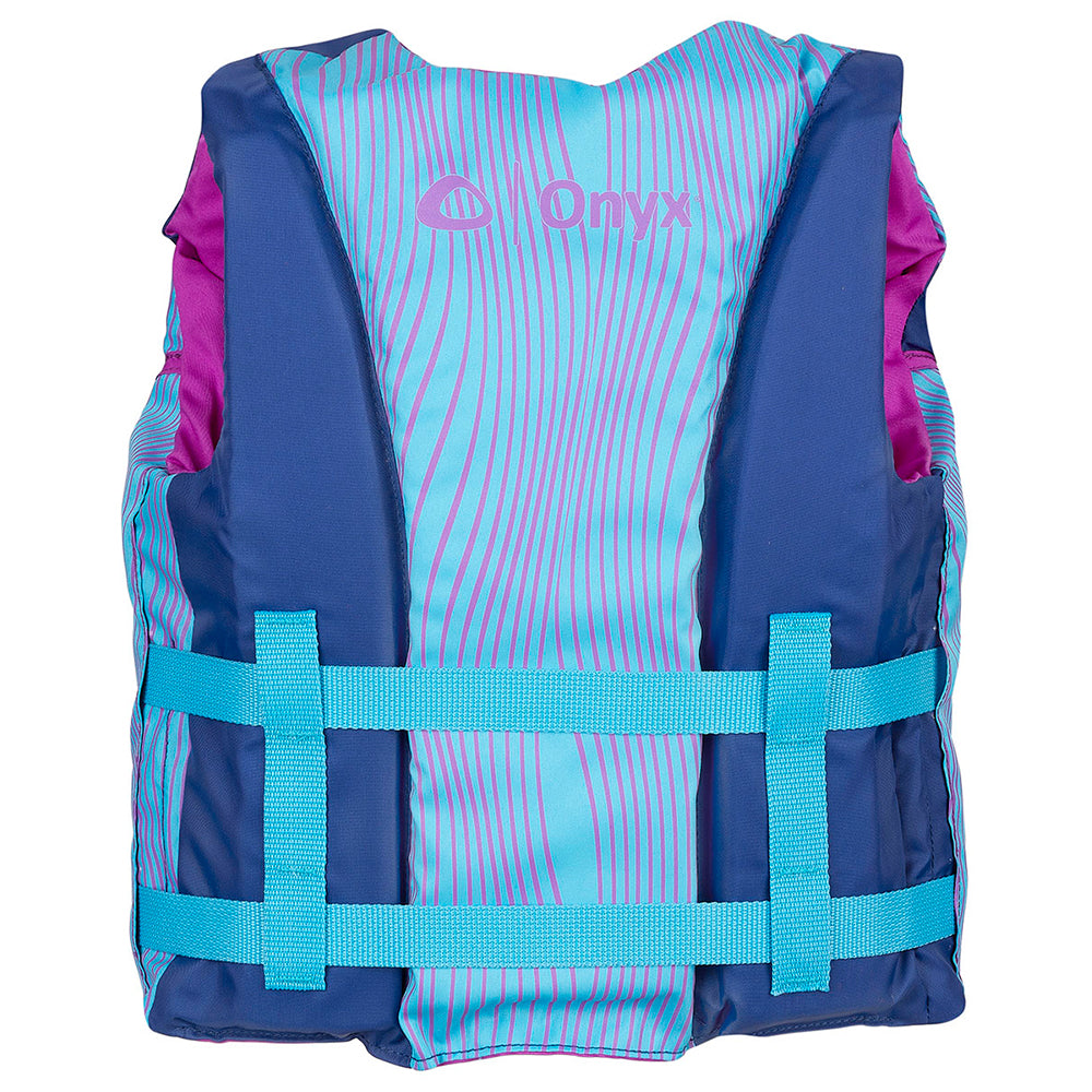 Onyx All Adventure Youth Paddle & Water Sports Life Jacket, Blue
