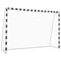 vidaXL Fuballtor 300 x 200 x 90 cm Metall Schwarz und Wei